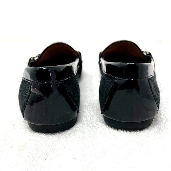 COACH black slip on shoe with logo and buckle size 7 - Picture 8 of 9